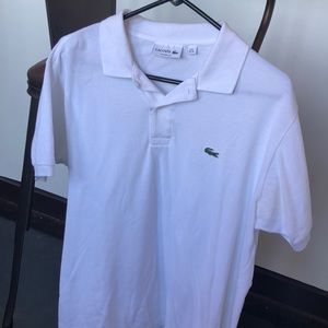 Lacoste men’s white polo